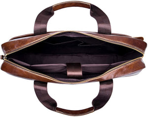 Leather Shoulder Messenger Bag for Men Travel Business